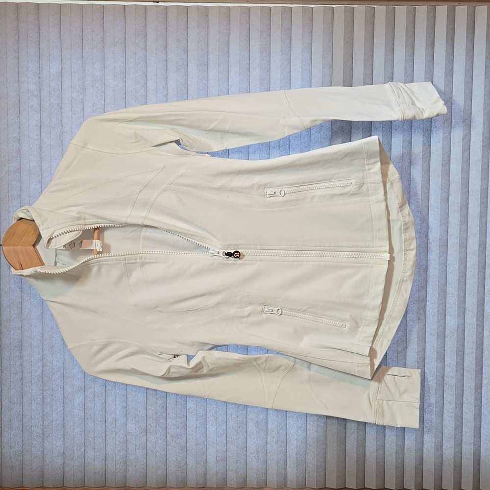 Lululemon Athletica Classic White Zip-Up Jacket